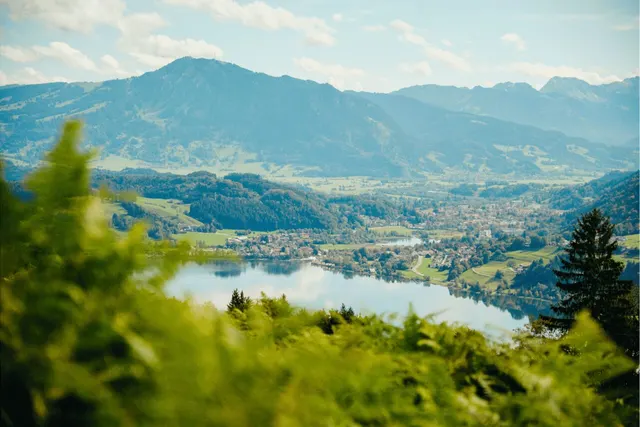 Der Große Alpsee bei Immenstadt im Allgäu – Kulisse des Bühler Seenachtsfests