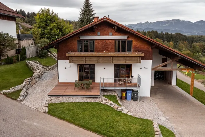 Haus Auszeit Imberg in Sonthofen von oben