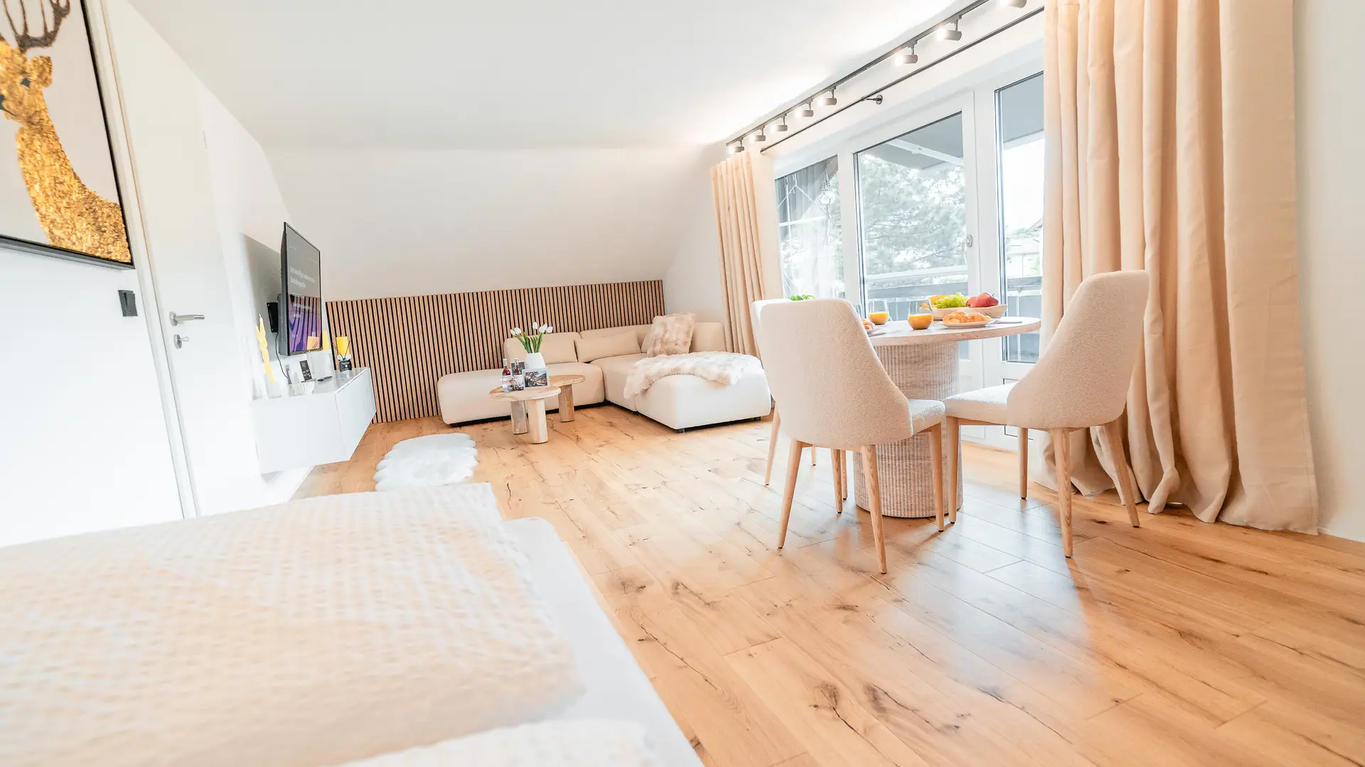 Ferienwohnung in Sonthofen im Oberallgäu mit Blick auf die Allgäuer Bergwelt